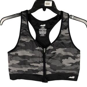 Avia Sports Crop Top XXXL Womens Lightly‎ Padded Tank Camo Activewear Athletic